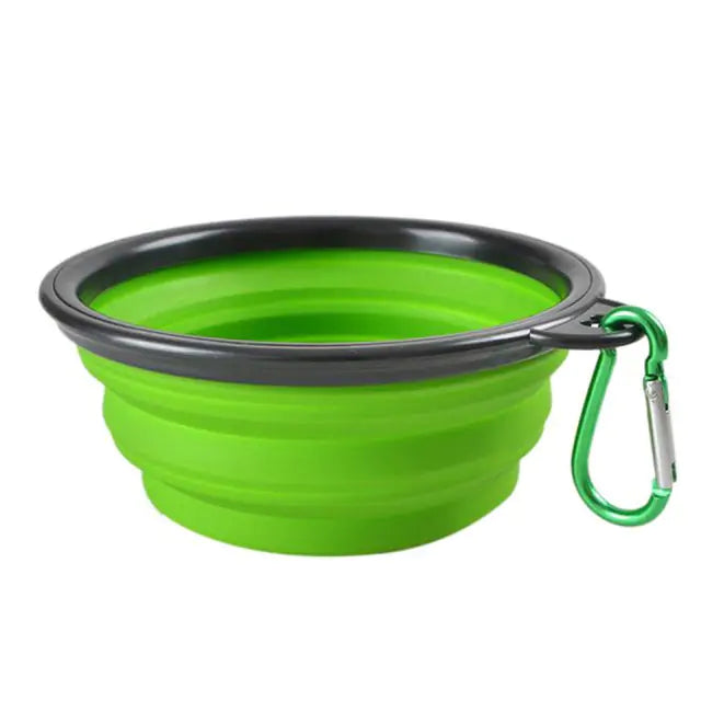 Vibrant Travel Companion: Colorful Collapsible Pet Bowl!