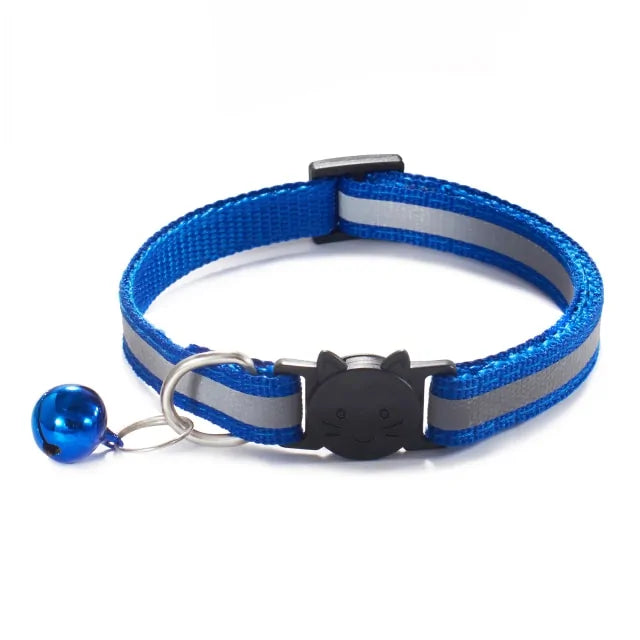 Jingle Bell Nylon Cat Collar: Keep Tabs on Your Feline Friend!