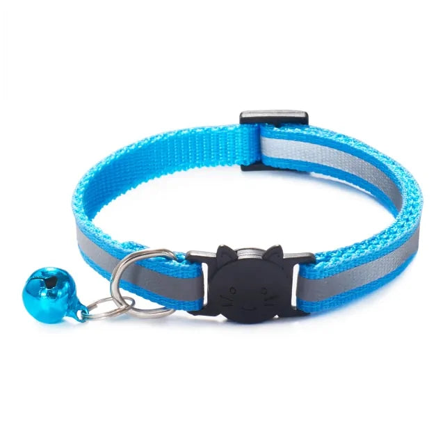 Jingle Bell Nylon Cat Collar: Keep Tabs on Your Feline Friend!