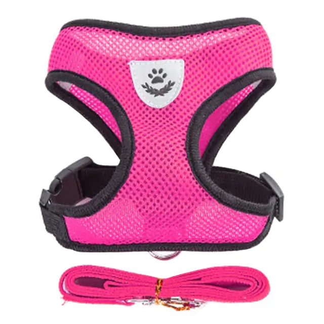 Breathable 100% Polyester Adjustable Vest Pet Harness