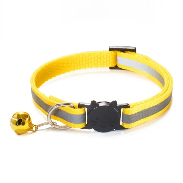 Jingle Bell Nylon Cat Collar: Keep Tabs on Your Feline Friend!