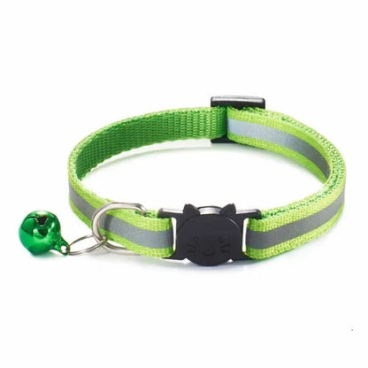 Jingle Bell Nylon Cat Collar: Keep Tabs on Your Feline Friend!