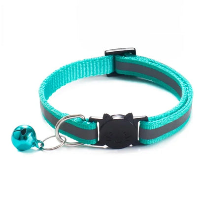 Jingle Bell Nylon Cat Collar: Keep Tabs on Your Feline Friend!