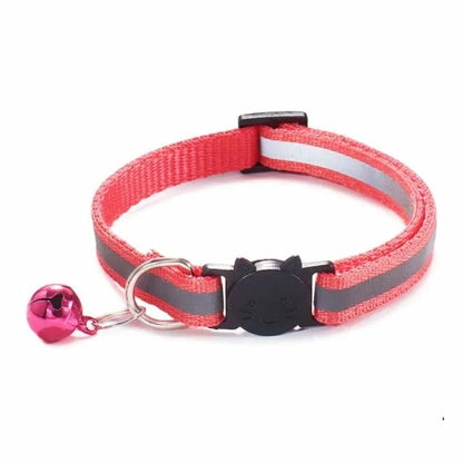 Jingle Bell Nylon Cat Collar: Keep Tabs on Your Feline Friend!