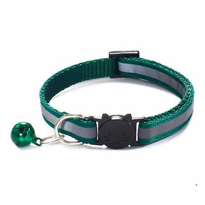 Jingle Bell Nylon Cat Collar: Keep Tabs on Your Feline Friend!