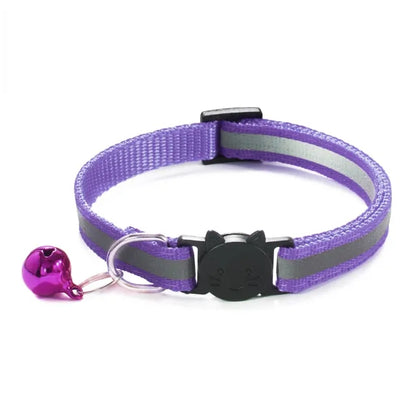 Jingle Bell Nylon Cat Collar: Keep Tabs on Your Feline Friend!