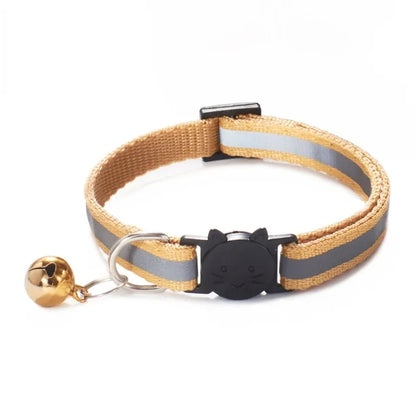 Jingle Bell Nylon Cat Collar: Keep Tabs on Your Feline Friend!