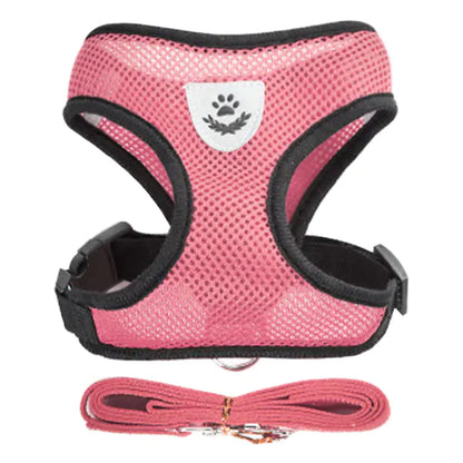 Breathable 100% Polyester Adjustable Vest Pet Harness