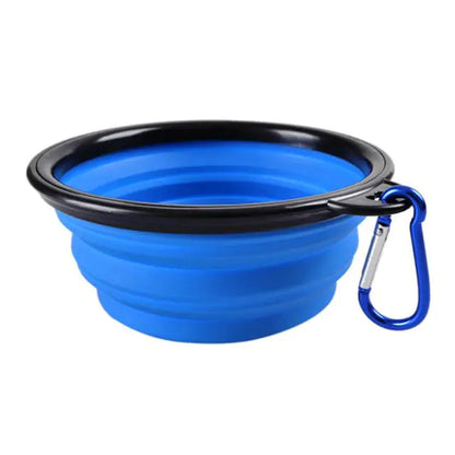 Vibrant Travel Companion: Colorful Collapsible Pet Bowl!