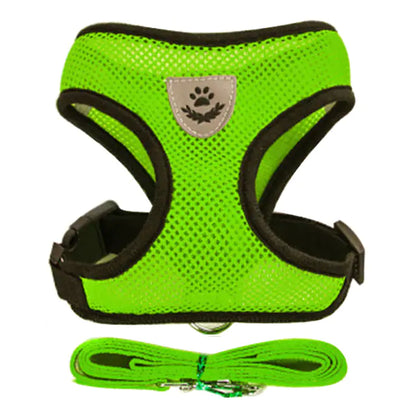 Breathable 100% Polyester Adjustable Vest Pet Harness