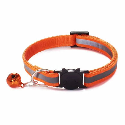 Jingle Bell Nylon Cat Collar: Keep Tabs on Your Feline Friend!