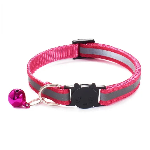 Jingle Bell Nylon Cat Collar: Keep Tabs on Your Feline Friend!