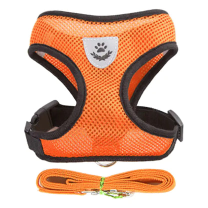 Breathable 100% Polyester Adjustable Vest Pet Harness