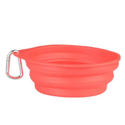 Vibrant Travel Companion: Colorful Collapsible Pet Bowl!