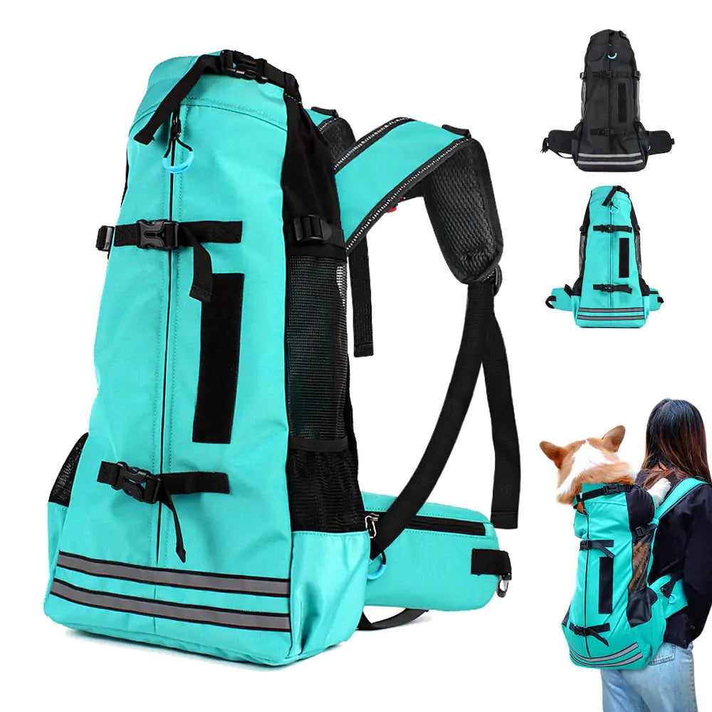 Adventure Awaits with our Reflective Breathable Pet Backpack!