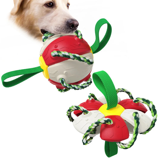 Ultimate Fun and Engagement: Rebound Frisbee Ball Interactive Dog Toy