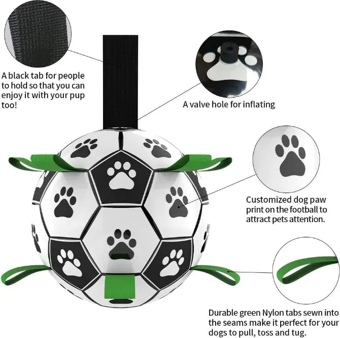 Premium Interactive Dog Soccer Ball: Safe, Durable, and Fun!