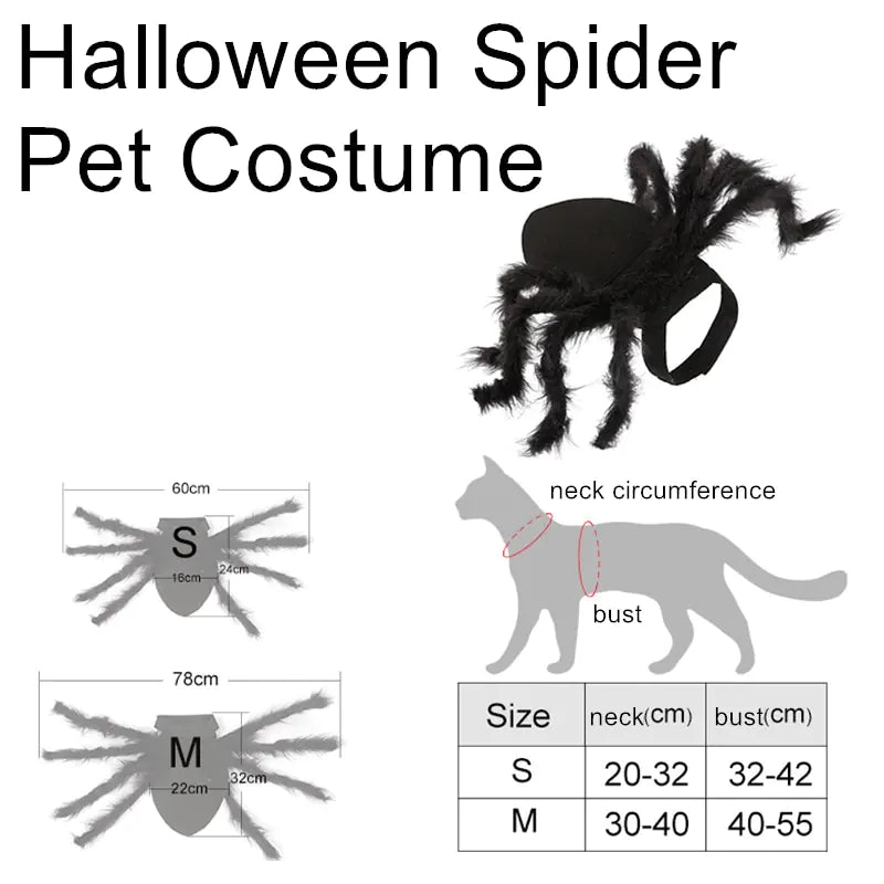 Creepy Crawly Fun: Spider Costume for Pets