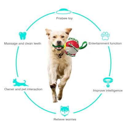 Ultimate Fun and Engagement: Rebound Frisbee Ball Interactive Dog Toy