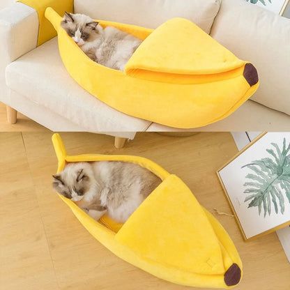 Keep Your Kitty Cozy: Banana Cat Bed!