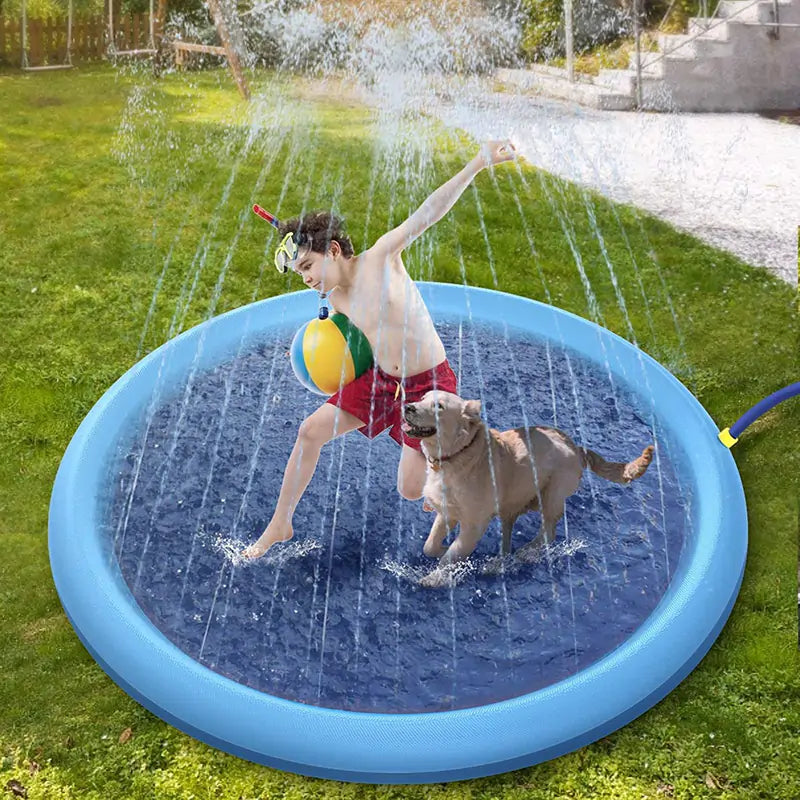 Splash & Play Pet Sprinkler Pad - Beat the Heat in Style!